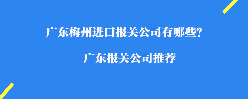 廣東惠州報(bào)關(guān)公司有哪些？廣東報(bào)關(guān)公司推薦