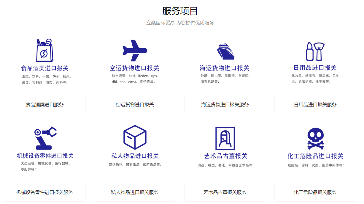 進口清關(guān)產(chǎn)品