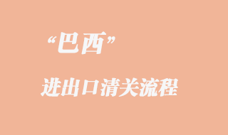 巴西進(jìn)出口報(bào)關(guān)流程