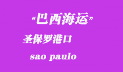 巴西海運(yùn)：圣保羅（sao paulo）港口