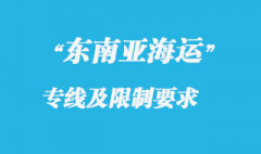 東南亞海運(yùn)專線快嗎，還有東南亞海運(yùn)專線貨運(yùn)限制有哪些？