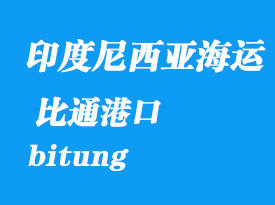 印度尼西亞海運(yùn)港口：比通（bitung）港口